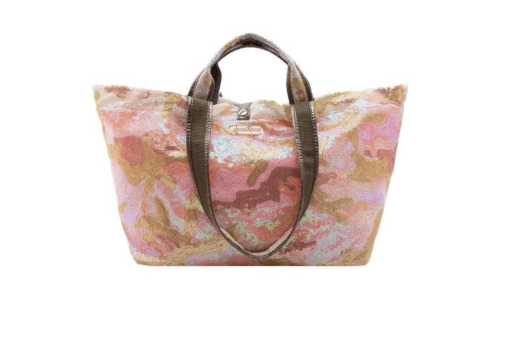 BRASI&BRASI Tasche Half Fancy Camouflage, Farbe Rosa