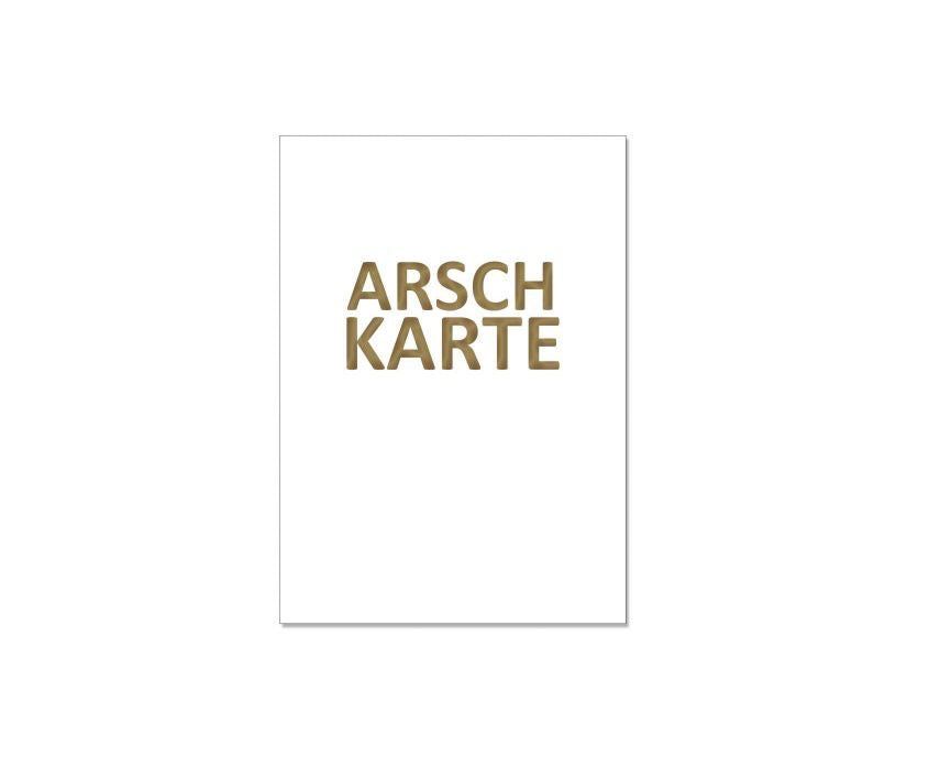 17;30, POSTKARTE Arschkarte