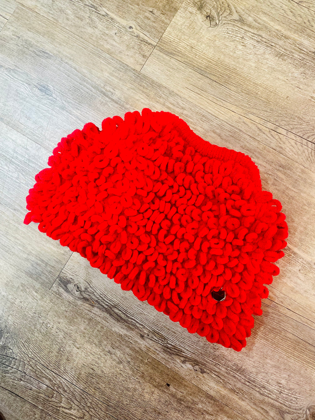 MS.ALTHAUS.KNITS Stricktasche CLUTCH PUFFY Sling Baby, Farbe Rot, Größe S