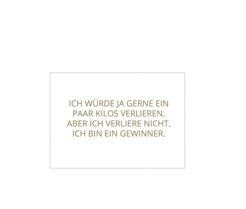 17;30, POSTKARTE Kilos verlieren