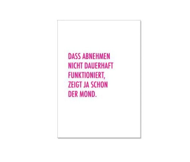 17;30, POSTKARTE dauerhaft Abnehmen