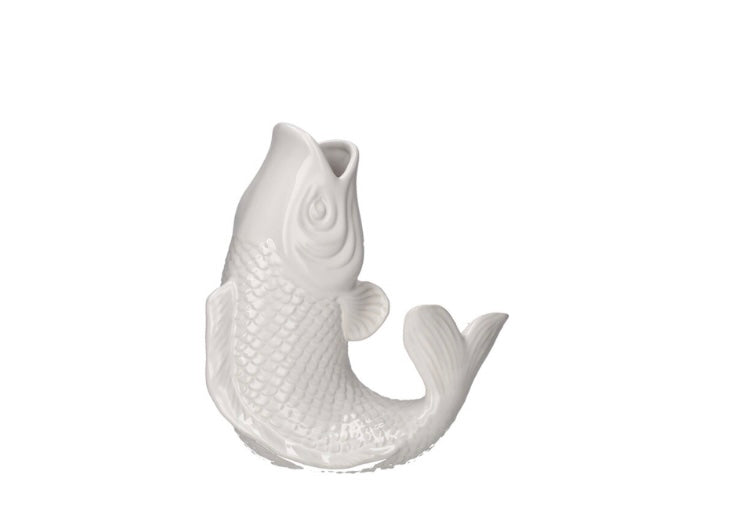 GIFTCOMPANY, Karaffe Fisch Vase Mamsell Koi S, Farbe Weiß
