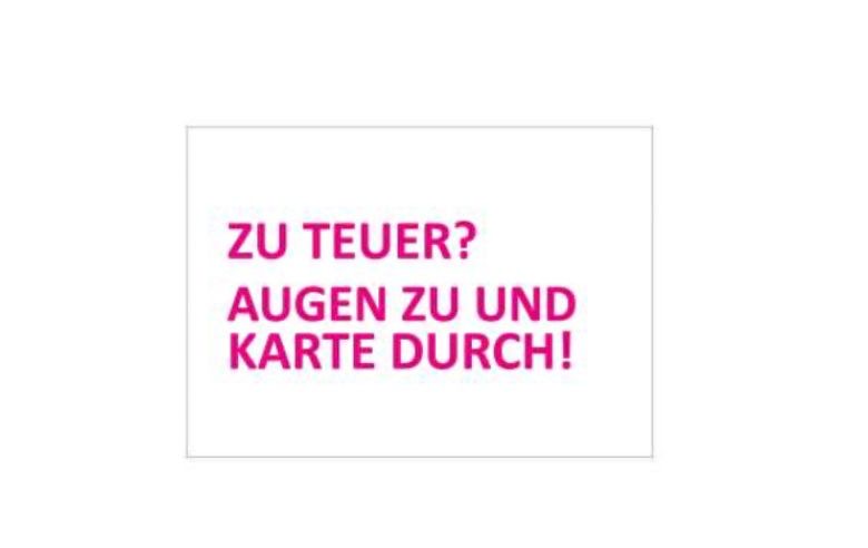 17;30, POSTKARTE zu teuer? Augen zu und Karte durch!