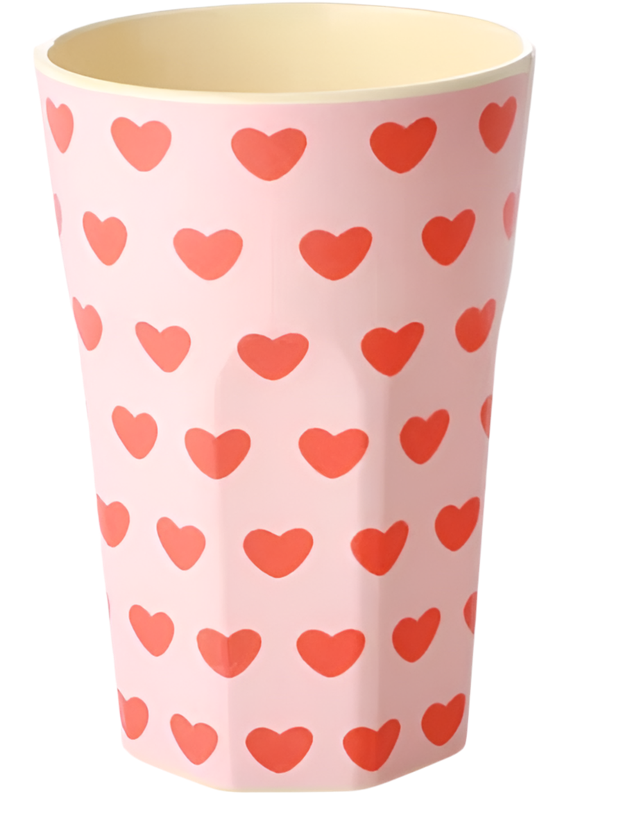 RICE Melaminbecher HERZ
