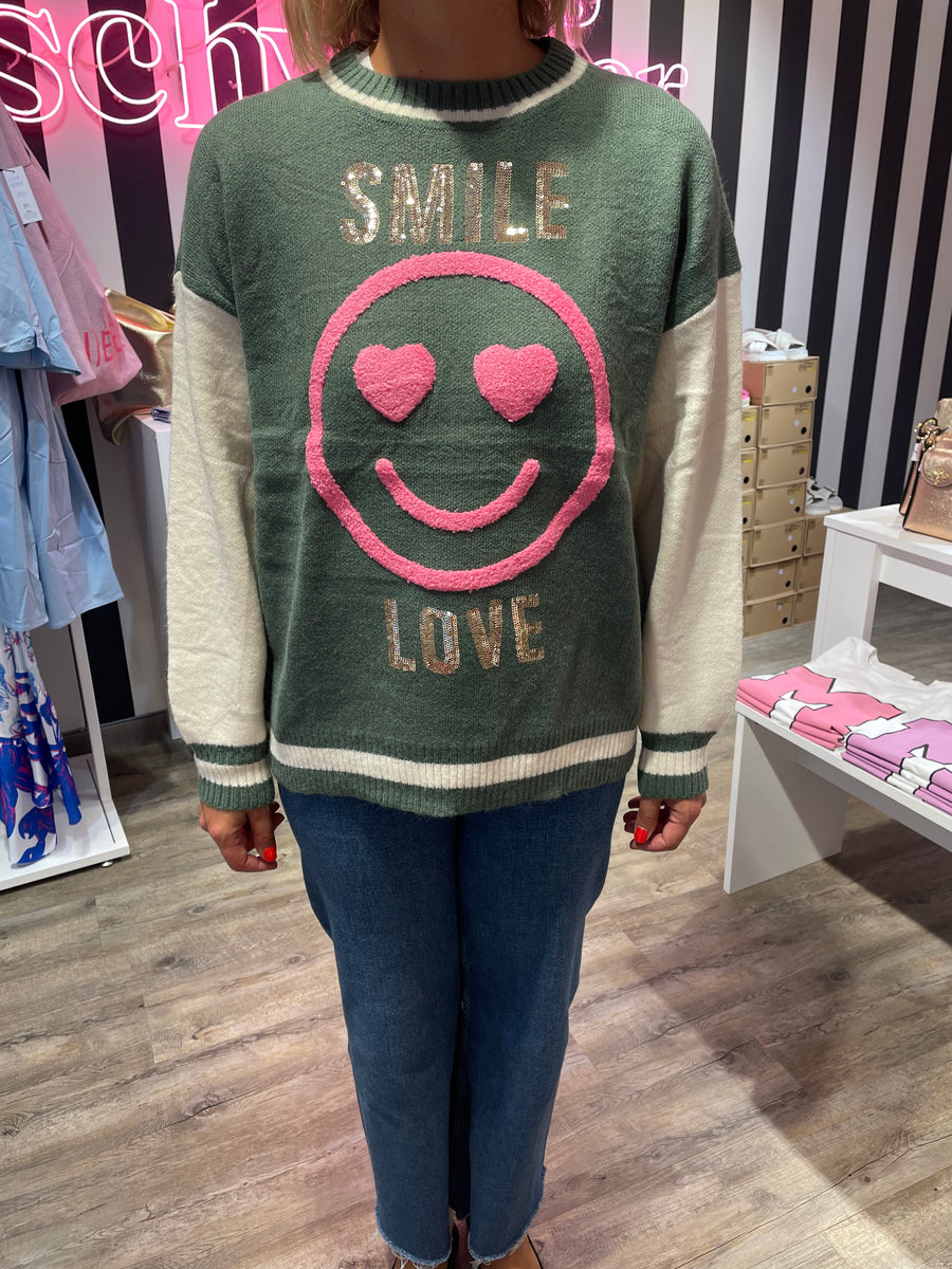 Grün STRICK Concept Farbe Khaki – Store Karins Smile, PULLOVER Schwester