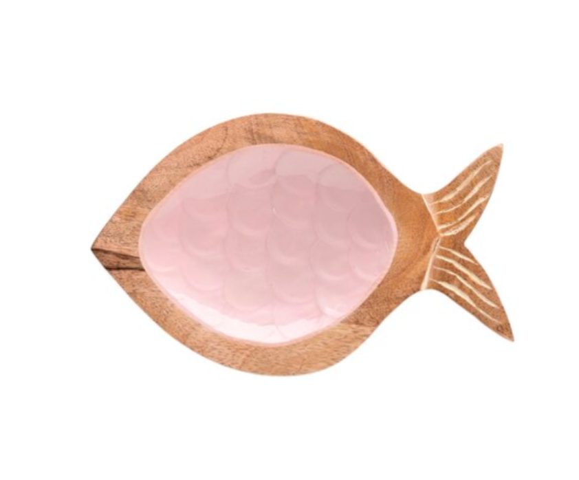 GIFTCOMPANY, Tablett, Fischform, XS, ROSA