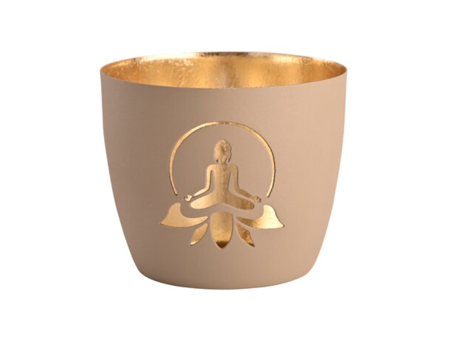 GIFTCOMPANY Windlicht Madras LOTUS YOGA