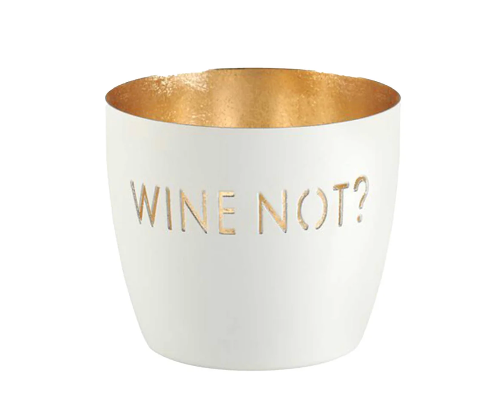 GIFTCOMPANY, Windlicht Madras WINE NOT?