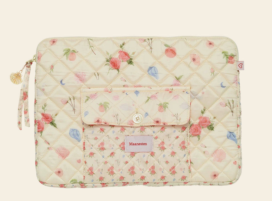 MAANESTEN Computertasche, Rosen, Beige