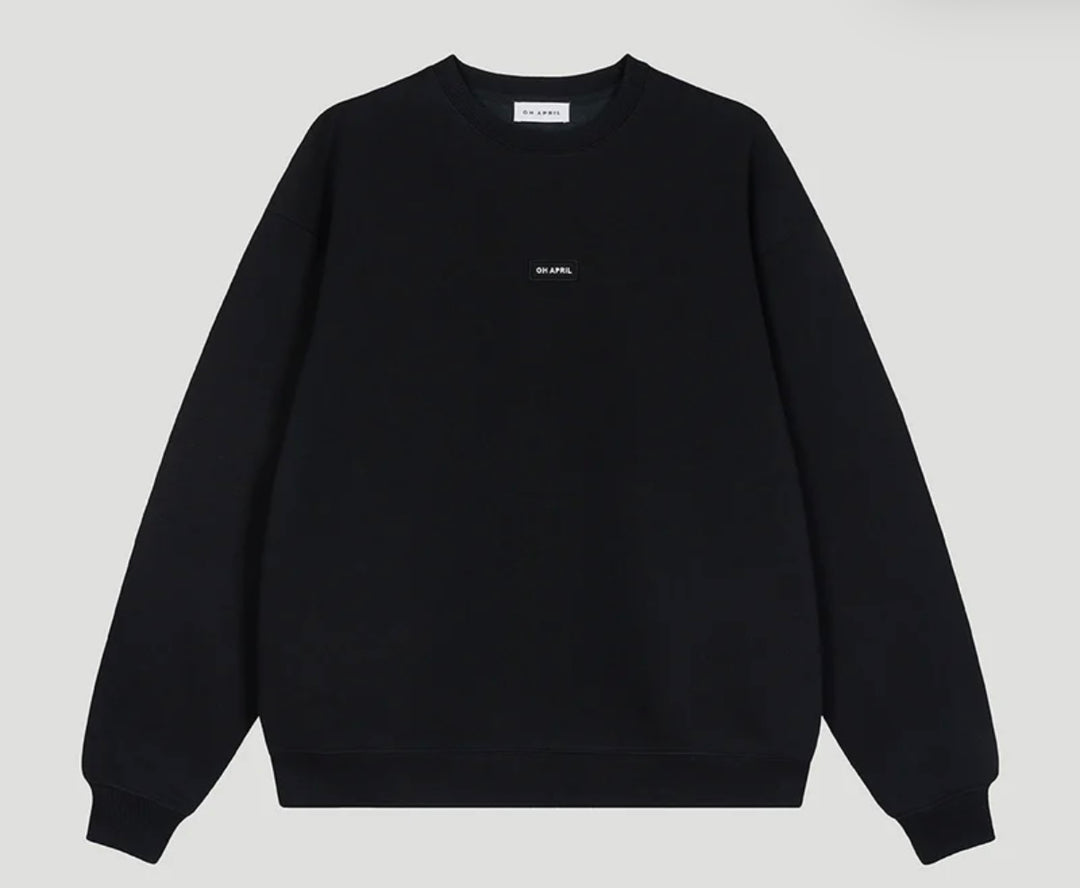 OH APRIL Oversized Sweater Schwarz
