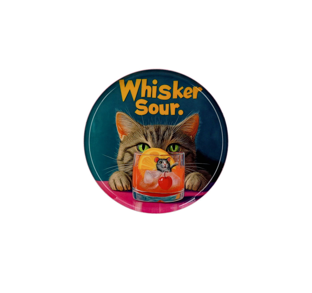 GIFTCOMPANY, Metallteller Whisker Sour Katze