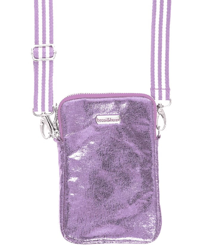 BRASI&BRASI Handytasche, kleine Tasche Farbe Flieder