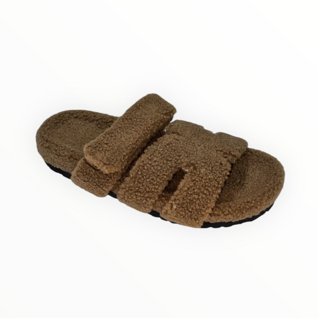 SANDALE Teddy Monterey, Farbe Braun-Khaki