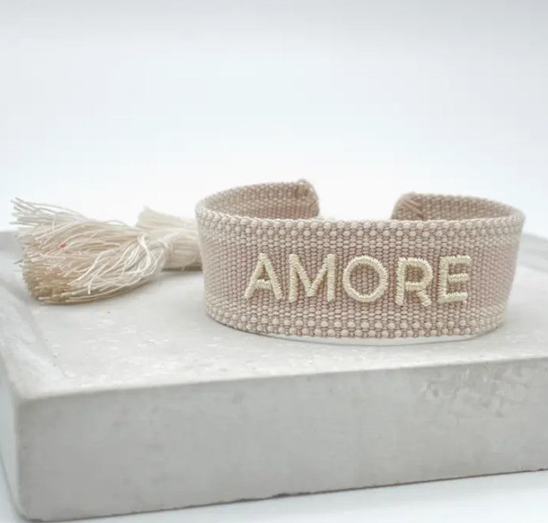 STATEMENT ARMBAND aus Stoff AMORE