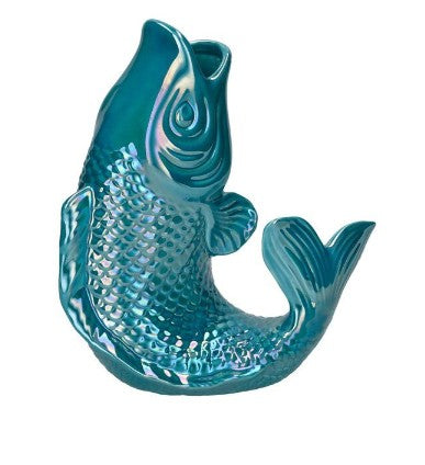 GIFTCOMPANY, Karaffe Fisch Vase Mamsell Koi S, Farbe Rainbow Ocean Blau
