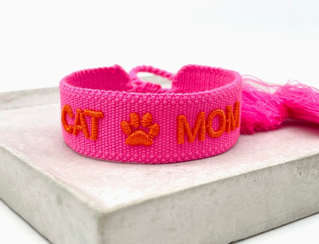 STATEMENT ARMBAND aus Stoff CAT MOM