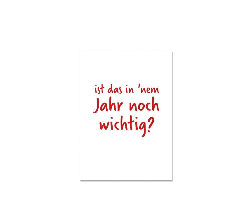 17;30, POSTKARTE Ist das in 'nem Jahr noch wichtig?