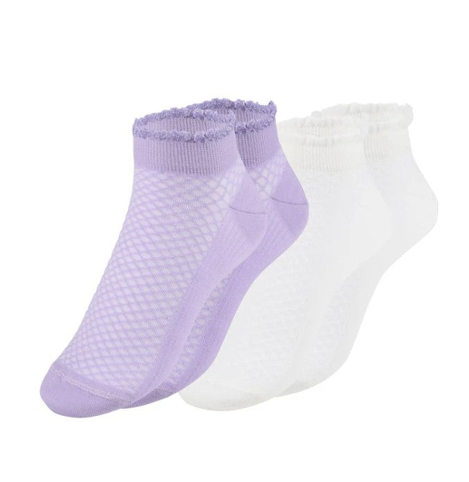 OOLEY Socken Elegant Sneaker Flieder / Lila - Doppelpack