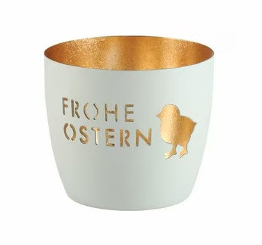 GIFTCOMPANY Windlicht Madras FROHE OSTERN