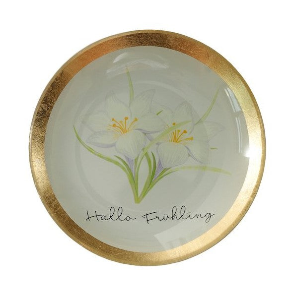 GIFTCOMPANY Glasteller Loveplates HALLO FRÜHLING