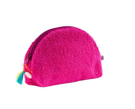 FARBENFREUNDE Fresh Frottee Half Moon Tasche Fuchsia
