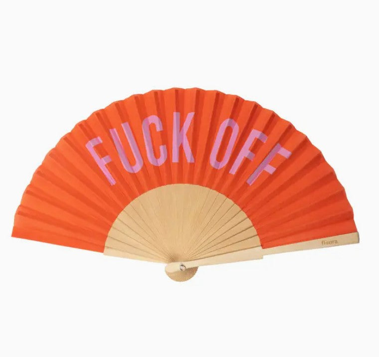 FÄCHER Fuck off, Farbe Rot