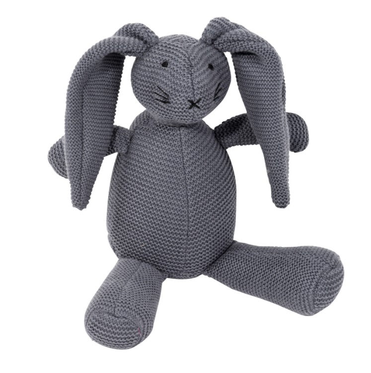 PAD KUSCHELTIER, Hase, Farbe Grau, gestrickt