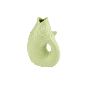 GIFTCOMPANY, Karaffe Fisch Vase Monsieur Carafon, Größe XS, Farbe Hellgrün
