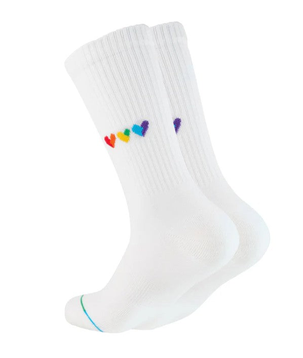 OOLEY Socken Icon - Herzen Bunt