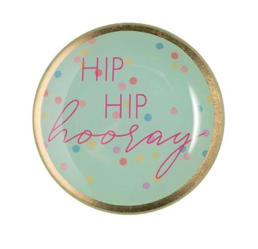 GIFTCOMPANY Glasteller Loveplates HIP HIP HOORAY