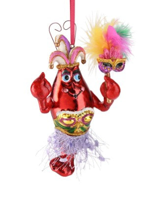 WEIHNACHTSKUGEL Hummer auf Maskenball