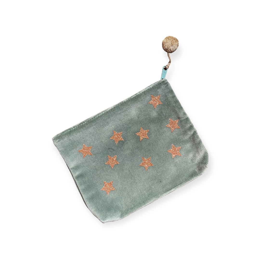 FRAU HEIDELBERG Kosmetiktasche Little Stars Farbe: Grün/Salbei