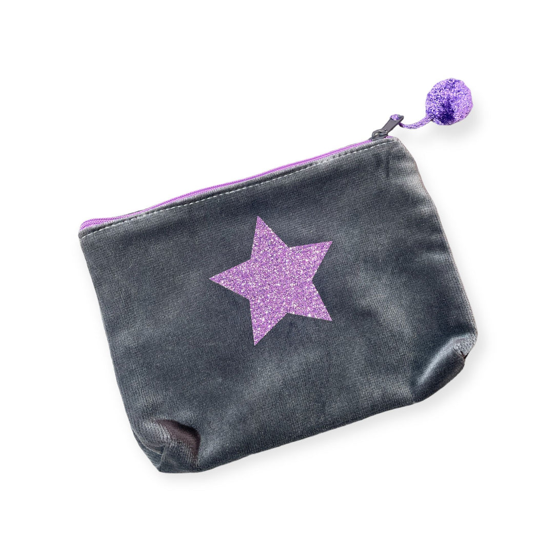 FRAU HEIDELBERG Kosmetiktasche Big Star Farbe: Grau/Lila