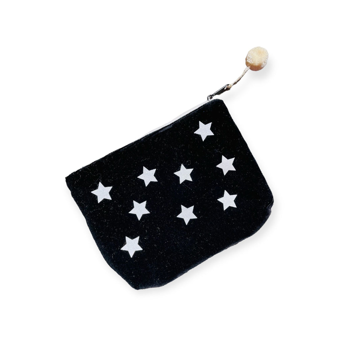 FRAU HEIDELBERG Kosmetiktasche Little Stars Farbe: Schwarz/Weiß