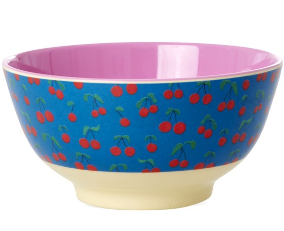 RICE Schüssel Melamin, KIRSCHEN BLAU