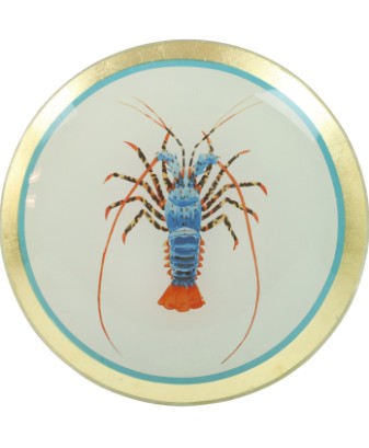 KARINS SCHWESTER Glasteller Hummer