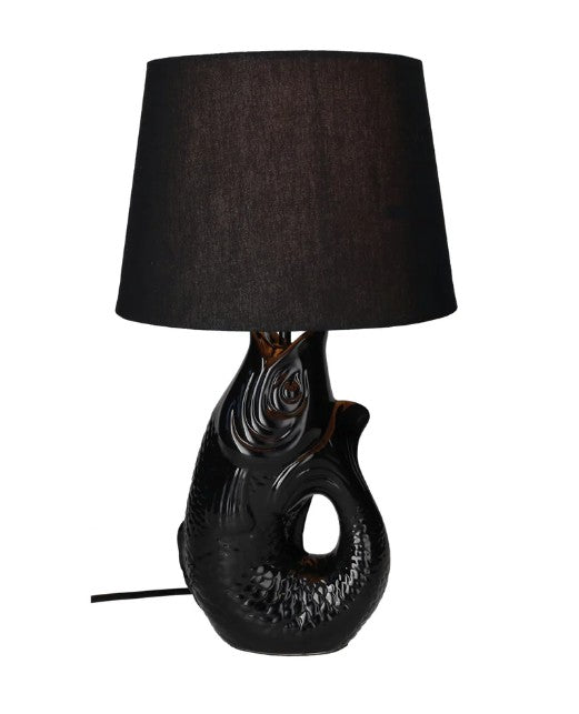 GIFTCOMPANY, Monsieur Carafon, Fisch, Lampe, Farbe Schwarz