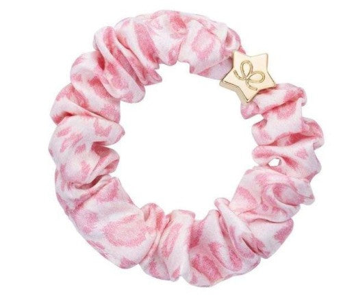 BY ELOISE HAARGUMMI SCRUNCHIE Farbe Leo Rosa
