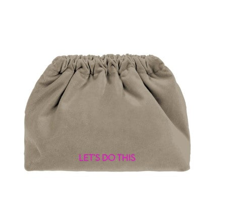 SORBET ISLAND Tasche Clutch "LET´S DO THIS", Farbe Grau