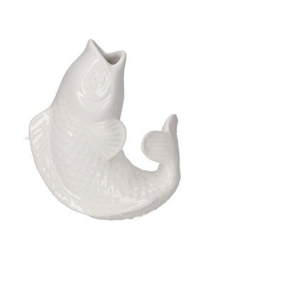 GIFTCOMPANY, Karaffe Fisch Vase Mamsell Koi XS, Farbe Weiß
