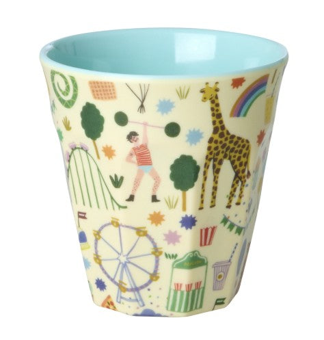 RICE Becher Melamin, Größe Medium, ZIRKUS