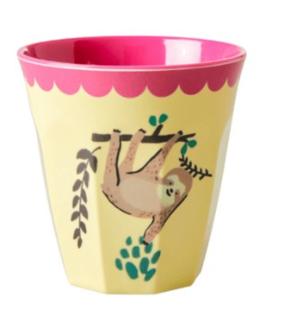 RICE Becher Melamin, Größe Medium, FAULTIER