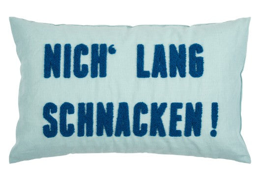 PAD CONCEPT Kissenhülle, mit oder ohne Füllung, FRAZE Nich´ lang schnacken, Kopf in Nacken