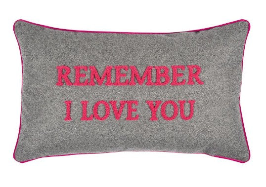 PAD CONCEPT Kissenhülle, mit oder ohne Füllung, Notes REMEMBER I LOVE YOU