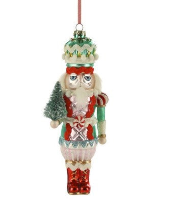 WEIHNACHTSKUGEL Nussknacker mit Baum