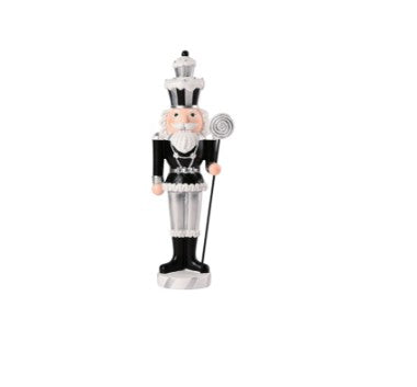 NUSSKNACKER DEKOFIGUR Noce, Farbe Schwarz/Silber