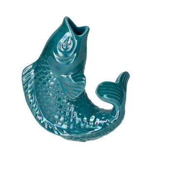 GIFTCOMPANY, Karaffe Fisch Vase Mamsell Koi XS, Rainbow Ocean Blau