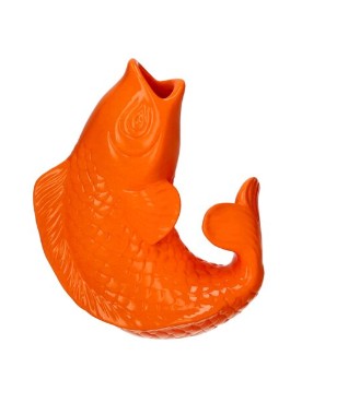 GIFTCOMPANY, Karaffe Fisch Vase Mamsell Koi XS, Farbe Neon Orange