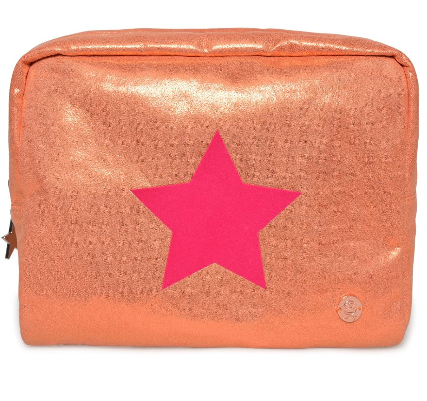 CUTE STUFF Kosmetiktasche Star Orange/Pink