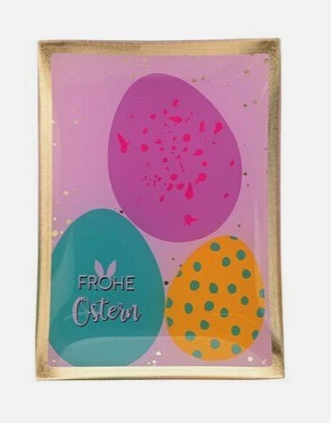 GIFTCOMPANY, Glasteller FROHE OSTERN